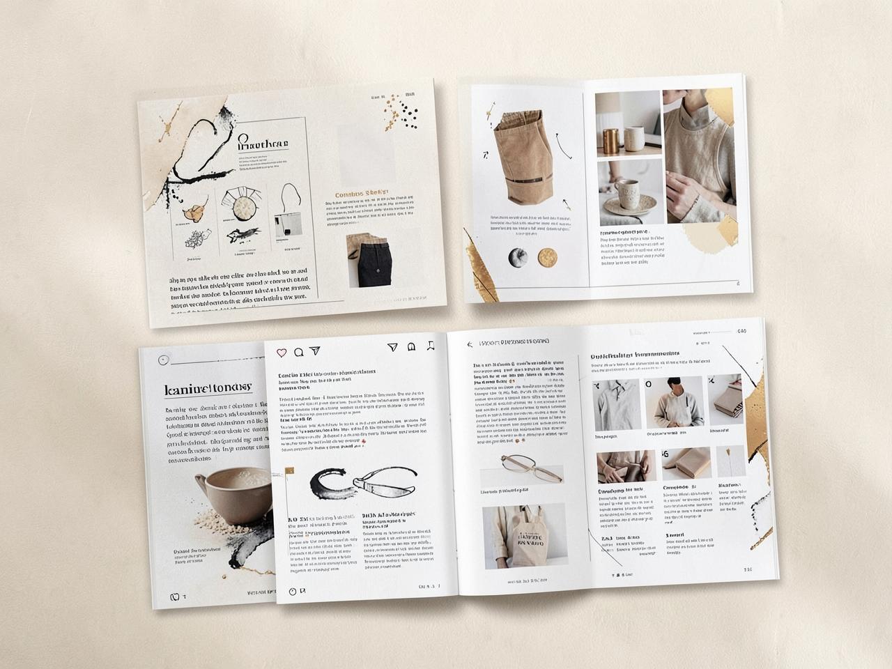 Editorial campaign and content layouts